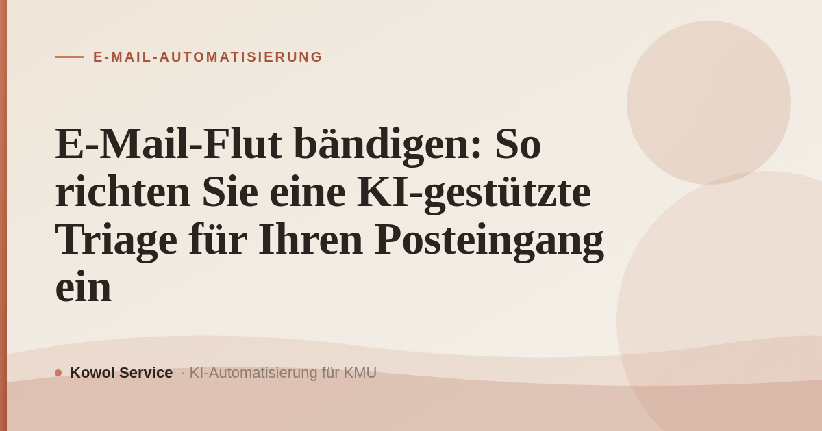 E-Mail-Flut bändigen: So richten Sie eine KI-gestützte Triage für Ihren Posteingang ein
