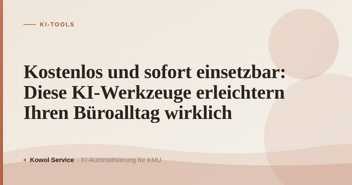 Kostenlos und sofort einsetzbar: Diese KI-Werkzeuge erleichtern Ihren Büroalltag wirklich